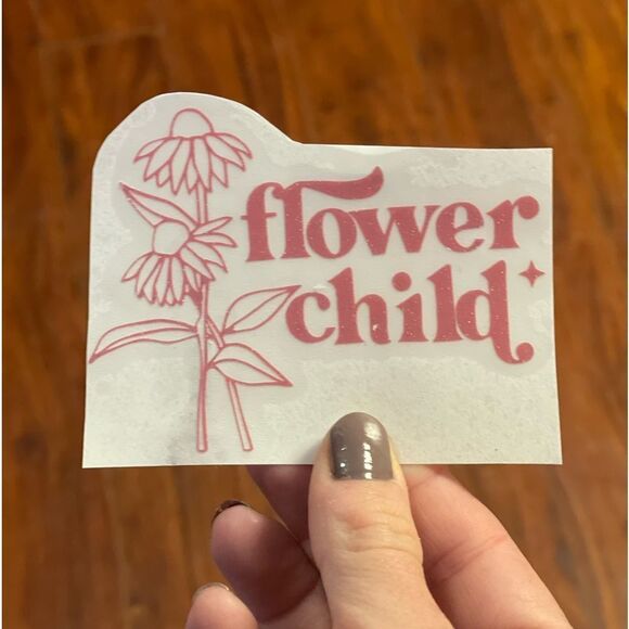 Flower Child Pink Vinyl Decal - Picture 3 of 8